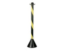 PEDESTAL DE SINALIZAÇÃO 95CM | PRETO E AMARELO | SINALIZAÇÃO DE SEGURANÇA