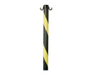 PEDESTAL DE SINALIZAÇÃO 95CM | PRETO E AMARELO | SINALIZAÇÃO DE SEGURANÇA