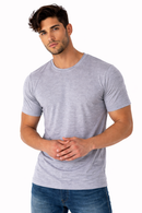 CAMISETA PV MALHA FRIA CINZA MESCLA | ANTI-PILLING | NÃO AMASSA | UNIFORMES