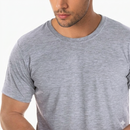 CAMISETA PV MALHA FRIA CINZA MESCLA | ANTI-PILLING | NÃO AMASSA | UNIFORMES