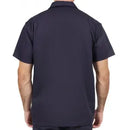 Camisa Brim Manga Curta Uniforme Profissional Azul Marinho