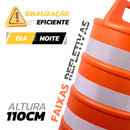 CONE BARRIL BASE QUADRADA 110CM