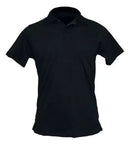 Camisa Polo Básica Masculina Adulto Pique Lisa - Preta