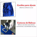 Calça Uniforme Elástico Total Brim Pesado - Azul Royal
