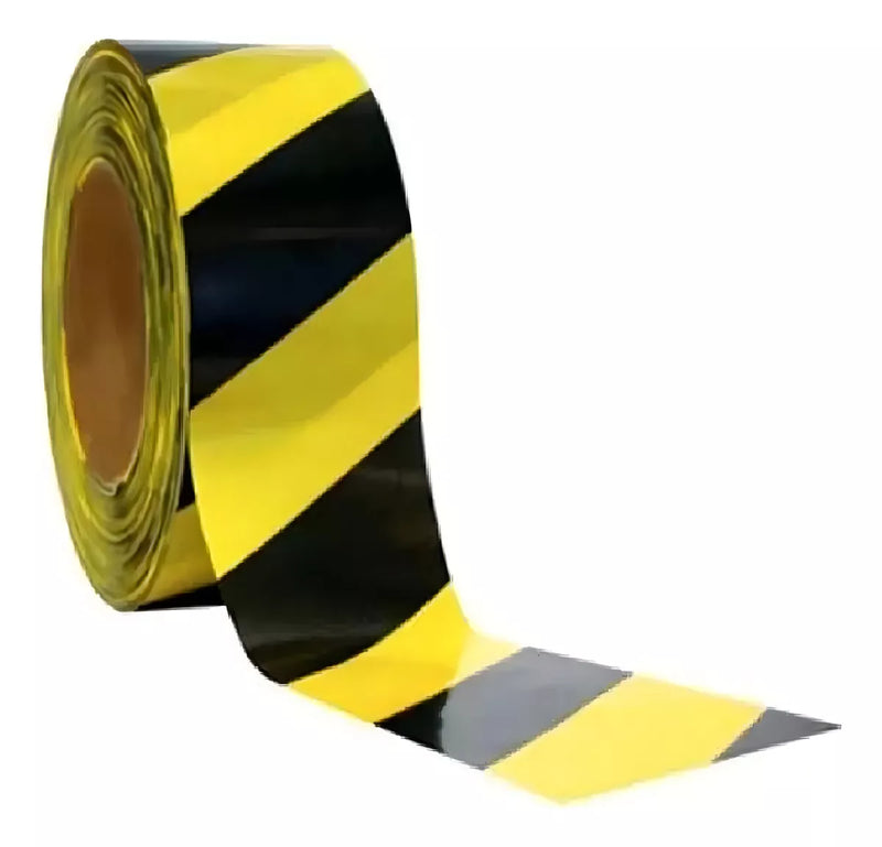 Fita Zebrada Sinalização Isolamento 70mm 200 Metros