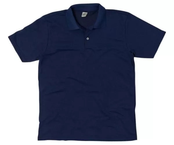 Camisa Polo Básica Masculina Adulto Pique Lisa - Azul Marinho