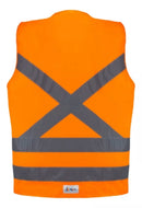 Colete Sinalização Serviços Gerais Construção Civil 1 Bolso - Laranja