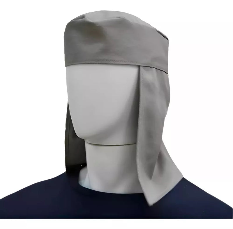 Capuz De Soldador -Touca Árabe De Brim Azul Proteção Ao Sol