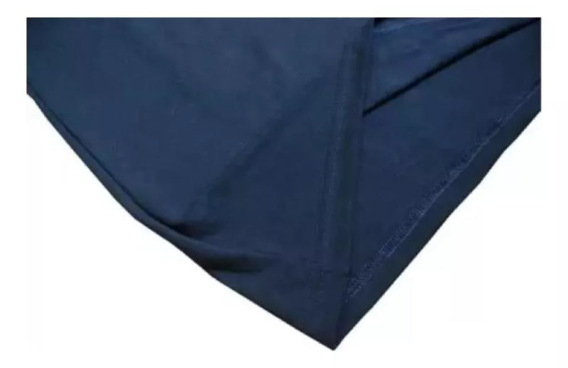 Camisa Polo Básica Masculina Adulto Pique Lisa - Azul Marinho