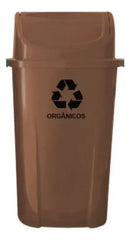 CONJUNTO COLETA SELETIVA 60L COM 5 LIXEIRAS | KIT COMPLETO COM SUPORTE METÁLICO