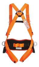 KIT COMPLETO TRABALHO EM ALTURA | CINTO PARAQUEDISTA 3 PONTOS + TALABARTE Y COM ABS | CA INMETRO