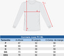 Camiseta Gola Redonda Malha PV Manga Longa - Branca