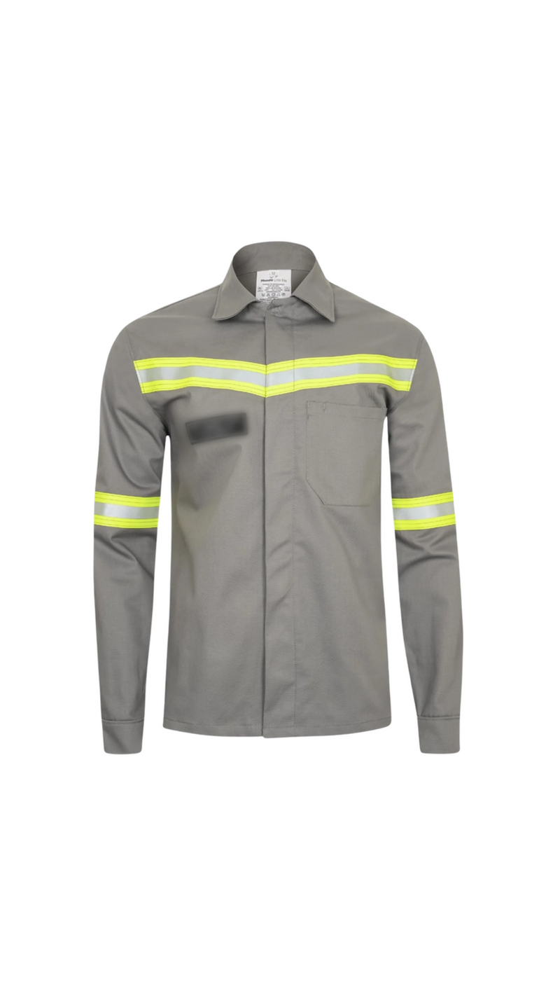 Camisa NR10 Cinza com Refletivo