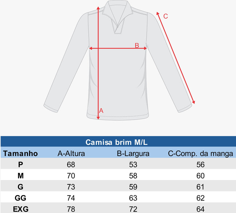 Camisa Gola Italiana Manga Longa Cinza Refletiva