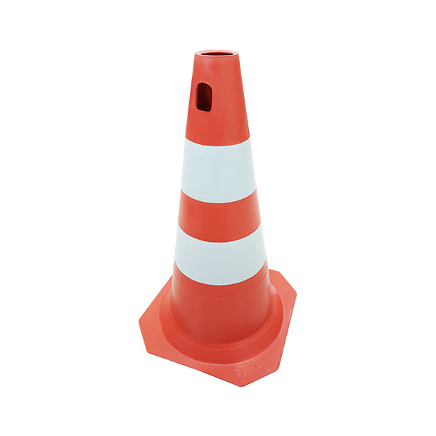 Cone de Sinalização Rígido Laranja e Branco Sem Faixa Refletiva 75cm
